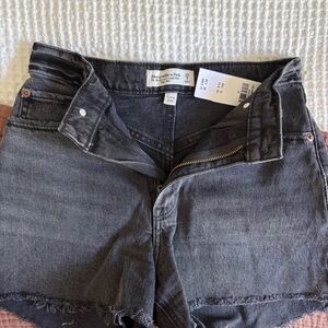 Abercrombie & Fitch Charcoal Denim Shorts